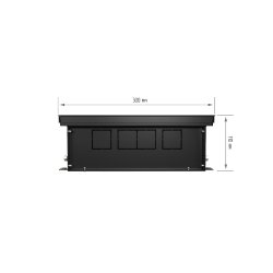 Внутрипольный конвектор Royal Thermo Atrium 110/300/1500-DG-U-BL